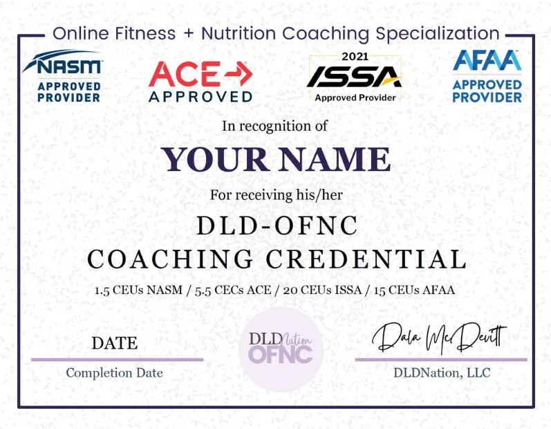 Online Fitness and Nutrition Coaching